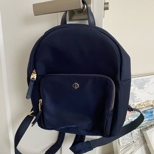 Navy Blue Kate Spade Nylon Backpack